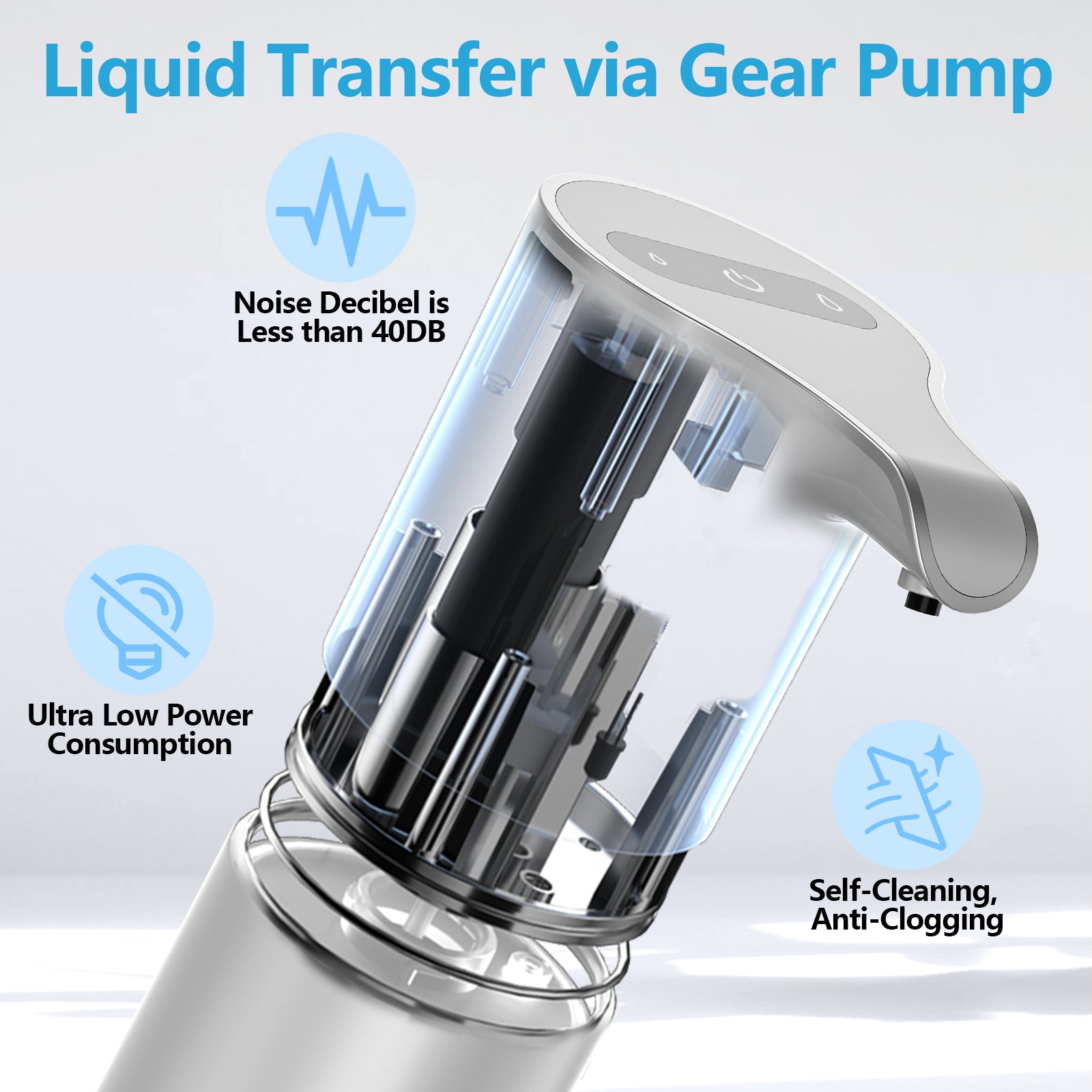 Automatic Liquid Soap Dispenser 450mL/15.37 oz (YK102/YK102B/YK102S/YK102C) for CA